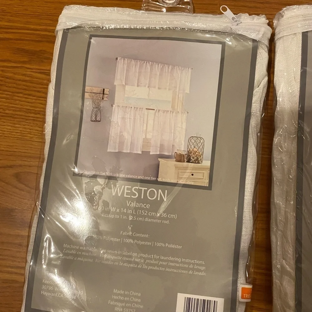 Weston Valance & 2 Rod Pocket Tiers (GA)